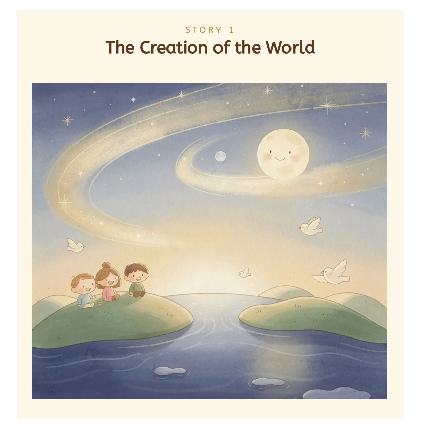 Opening illustration for The Creation of the World