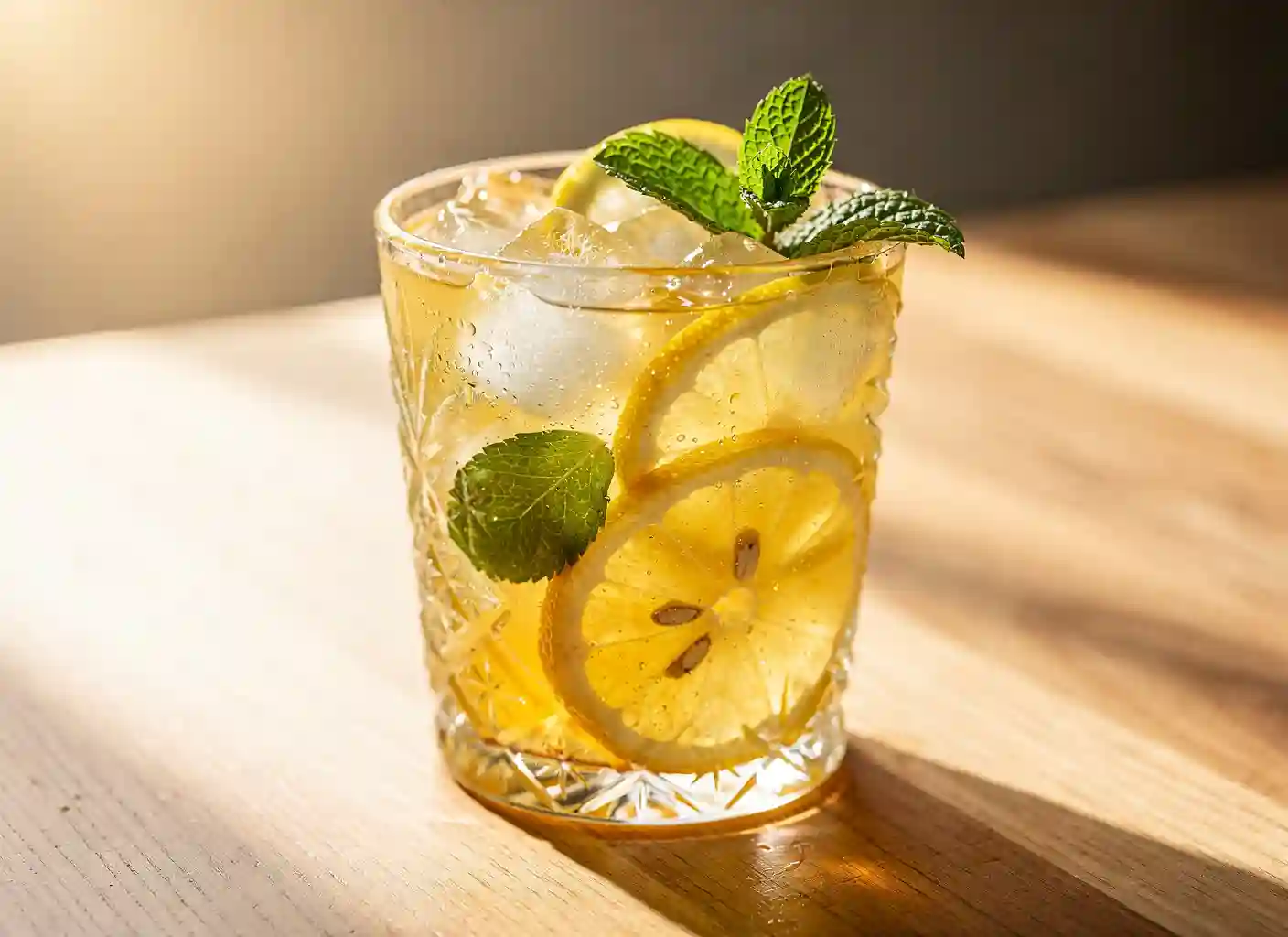 Fresh-squeezed lemonade